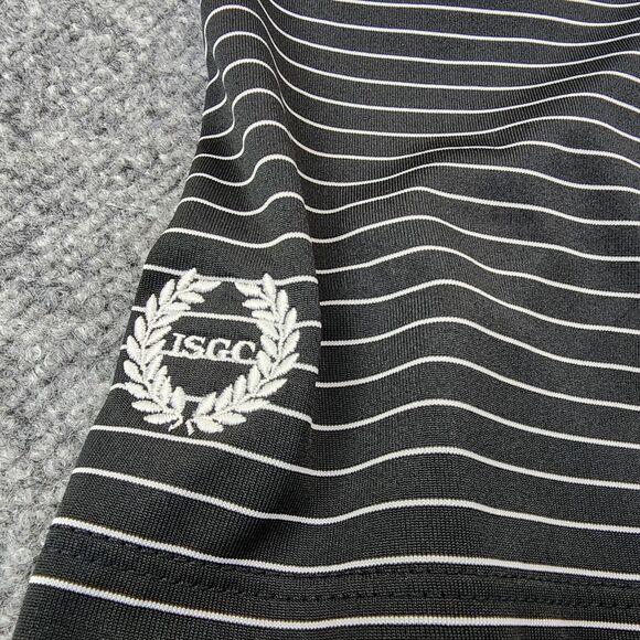 Nike Golf Polo Shirt Mens XL Black White Striped Short Sleeve Tour Performance - Picture 8 of 15